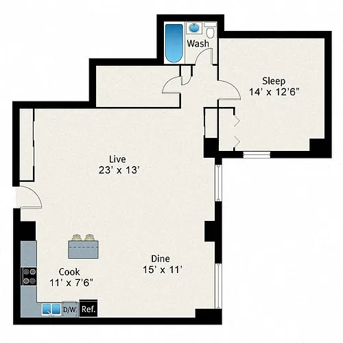 Floor plan A16