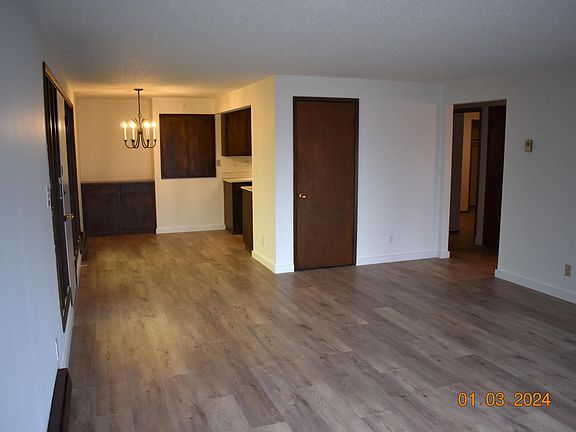 Living room and dining area