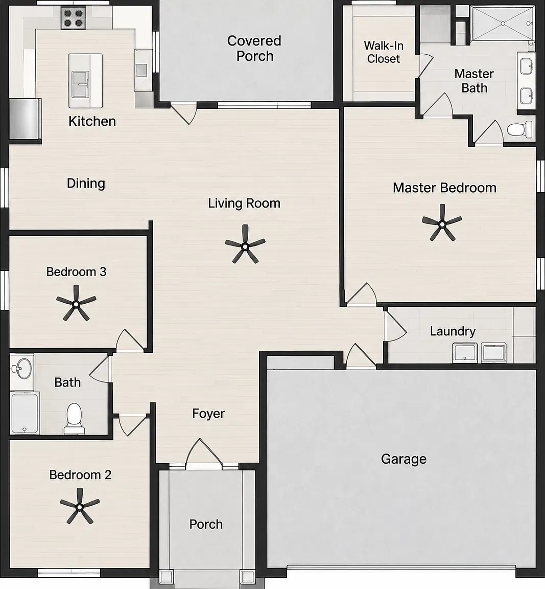 3 bed, 1550 sqft, $2,800 — Photo 2