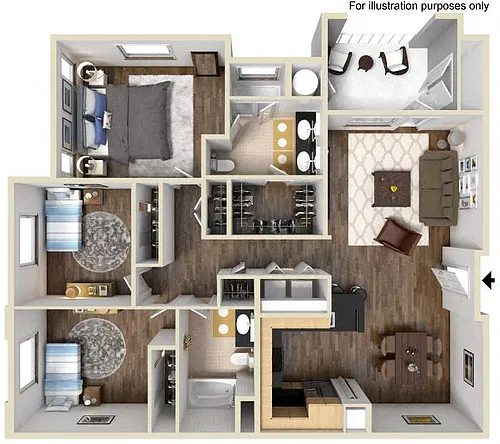 Floor plan 40D 3X2