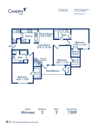 Floor plan Mimosa