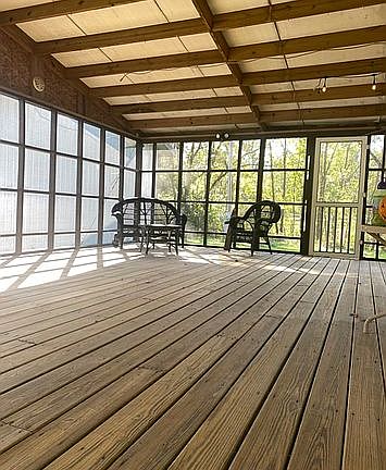 Screened in back porch