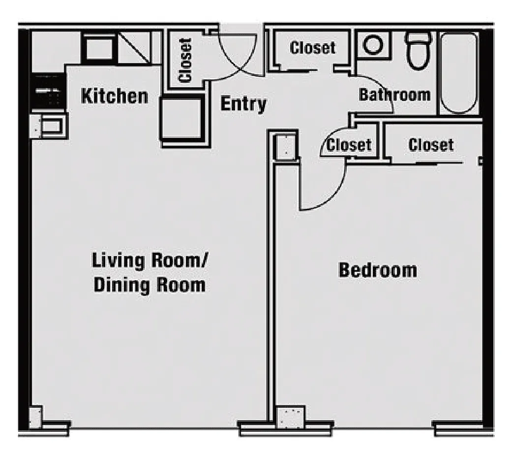 Floor plan One Bedroom
