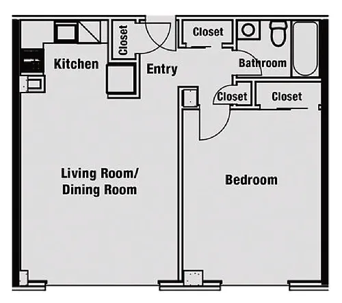 Floor plan One Bedroom
