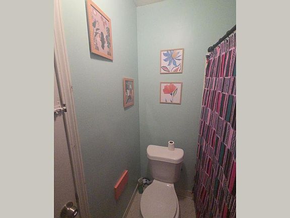 Downstairs jack and jill bathroom
