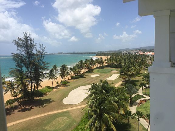 beach front and golf course