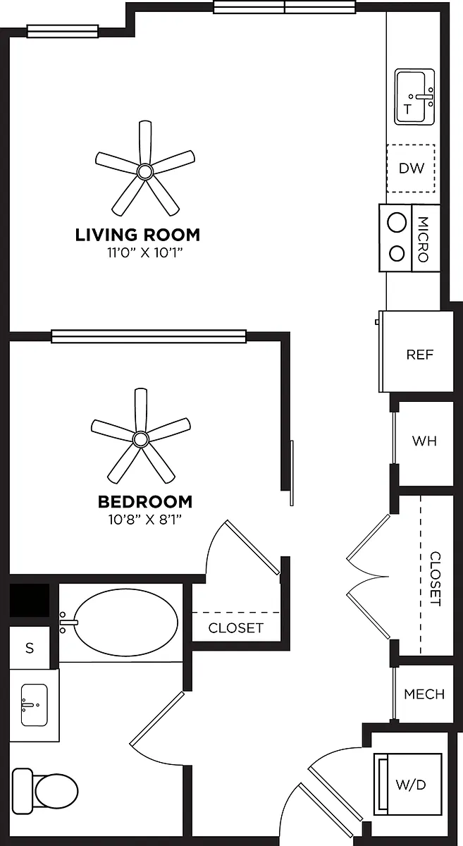 Floor plan S3 No Balcony