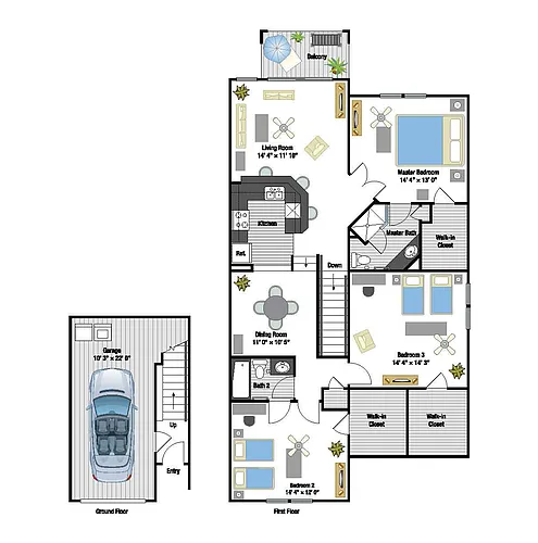 Floor plan Portofino Townhome