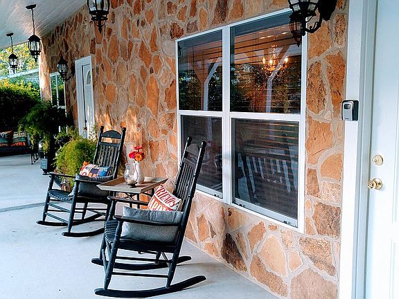 Main house covered entry
