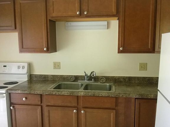 Updated kitchen with balcony Plenty of light and lighting