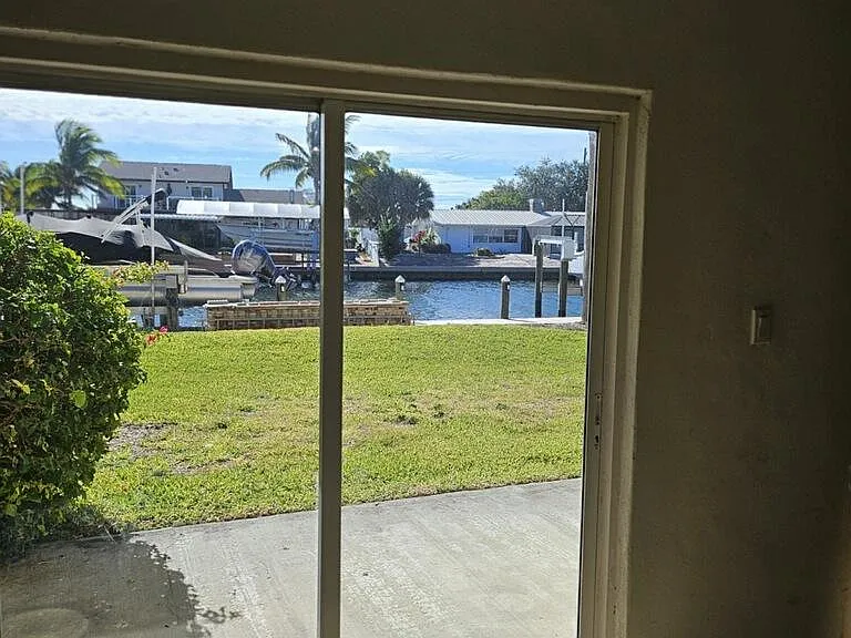 view from workshop / garage