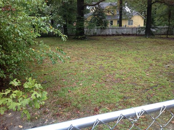 Large fenced in backyard