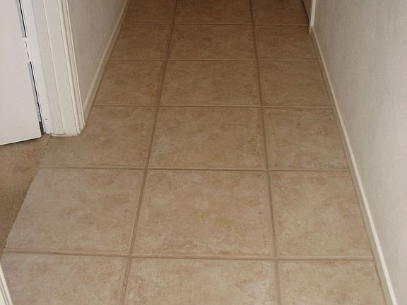 16in X 16 in Ceramic Tile, Halls, Bathroom, LR1, Kitchen and Washroom