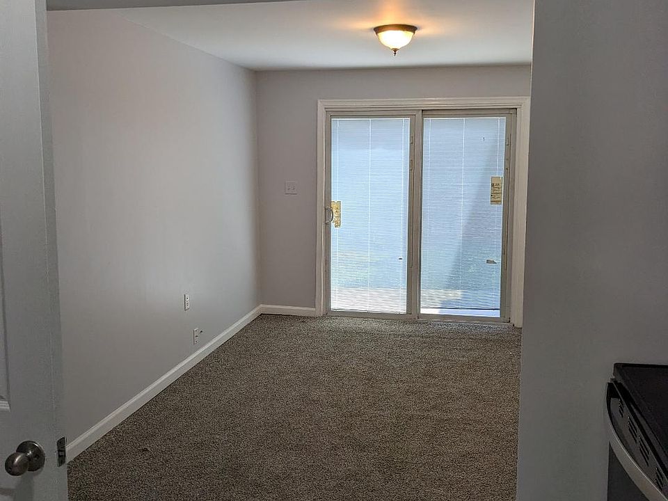 Living room with sliding doors to deck