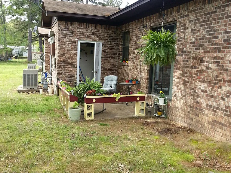 Personalized patio and storage area