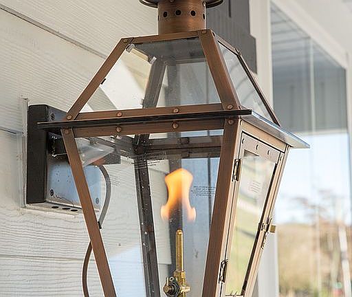 Gas Burning Porch Lantern