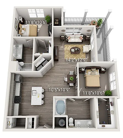 Floor plan B1