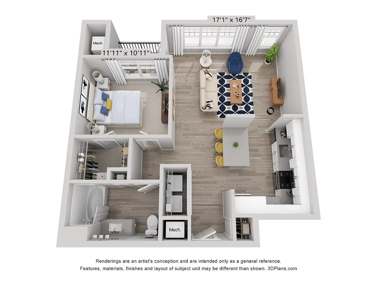 Floor plan A2 Renovated
