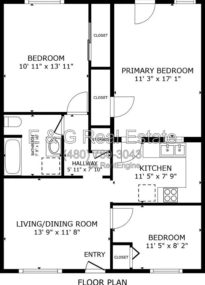 2 bed, 1.0 bath, 1050 sqft, $1,495 — Photo 3