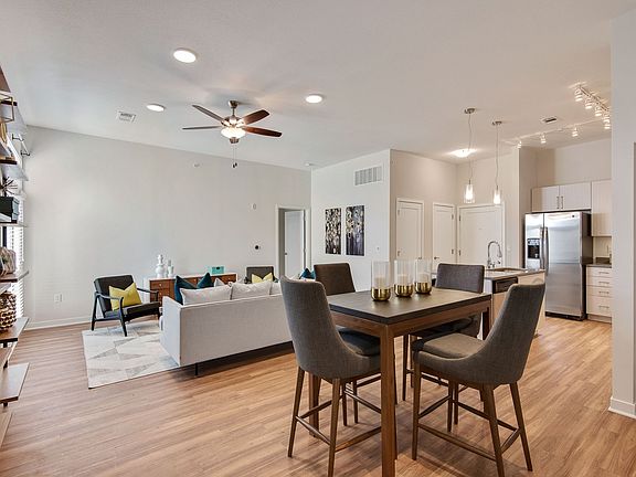 Living Room + Dining Room with 10FT Ceilings