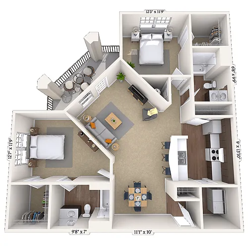 Floor plan Jeffersonian