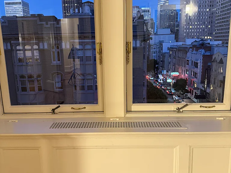 bedroom west evening view