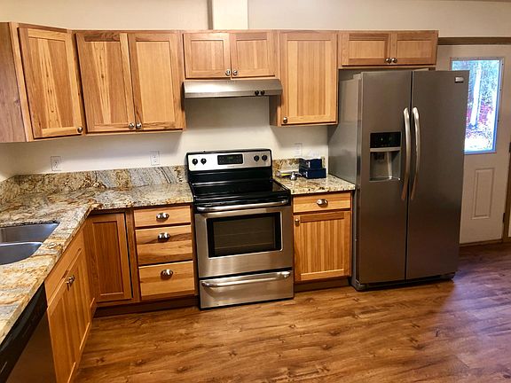 Kitchen with granite countertops