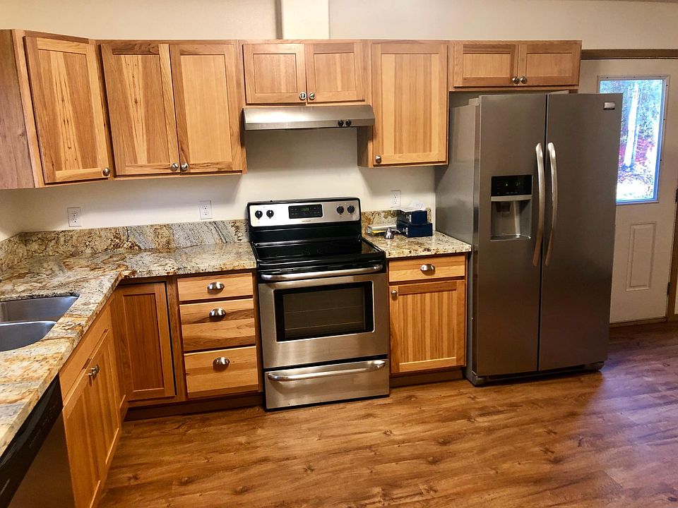 Kitchen with granite countertops