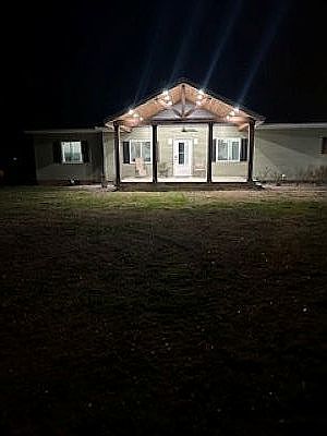 front porch night view