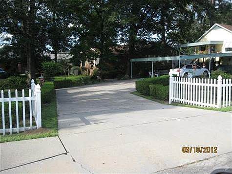 Driveway entrance