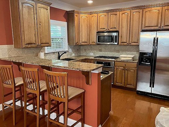 Upgraded kitchen cabinets. 