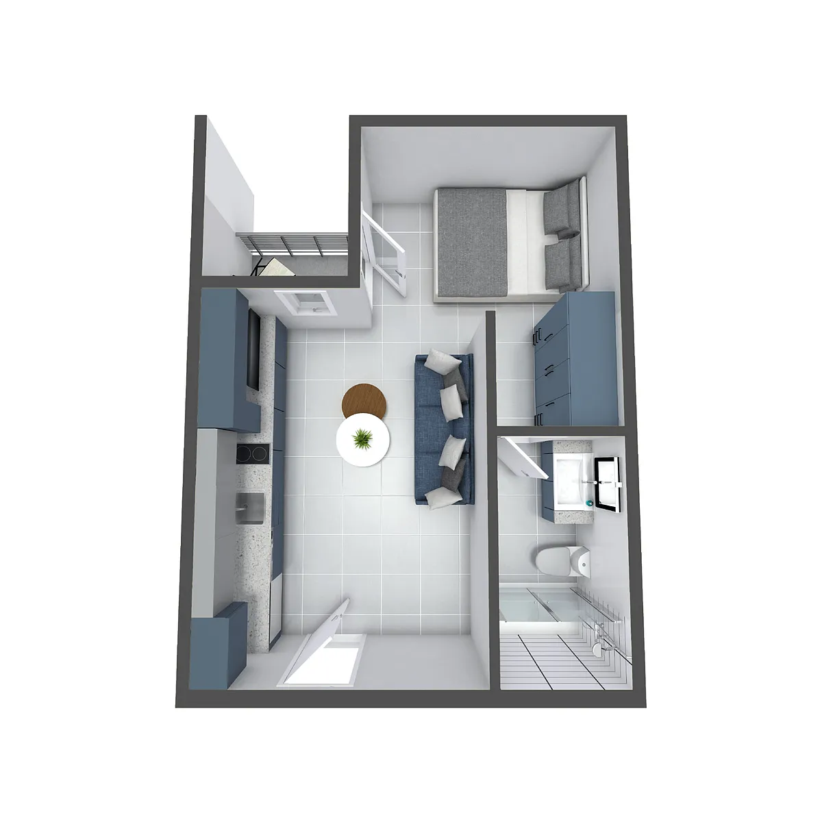 Floor plan Studio A