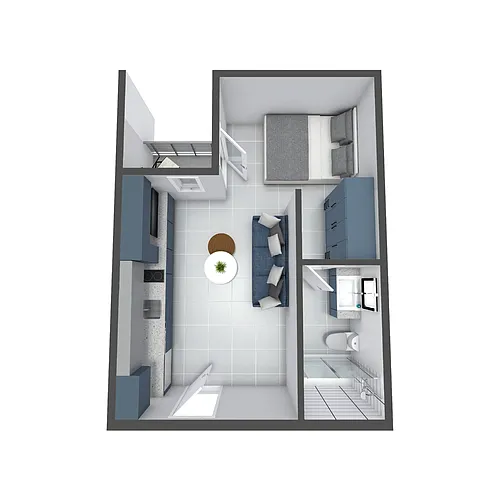 Floor plan Studio A