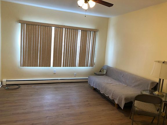 Bedroom overlooking backyard