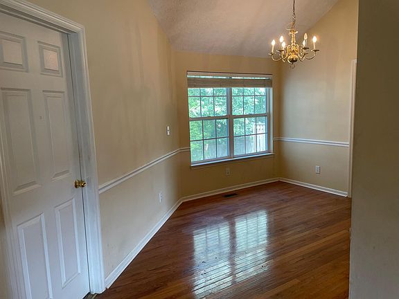 Hardwood flooring in dining room!