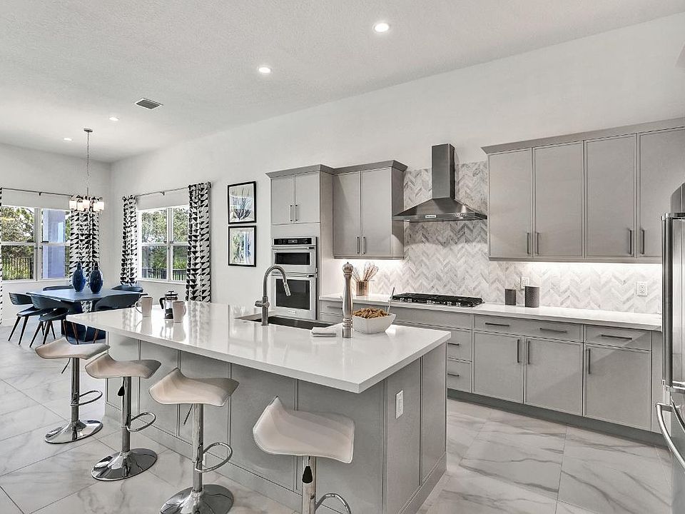 Gourmet kitchens with ample storage space