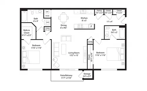 Floor plan B1R