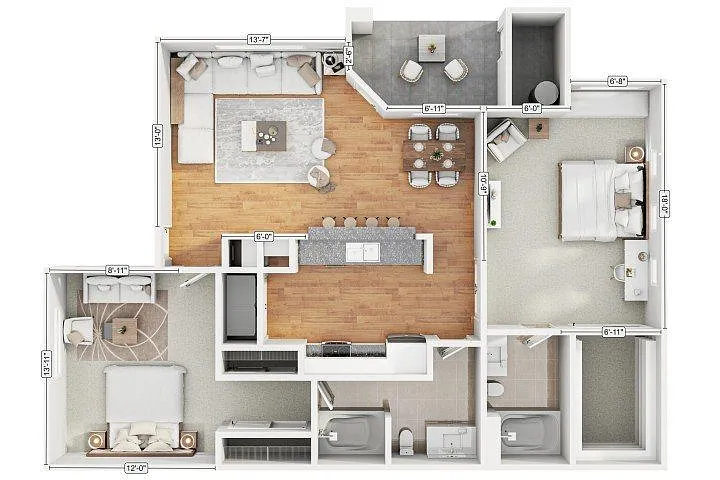Floor plan 2A2