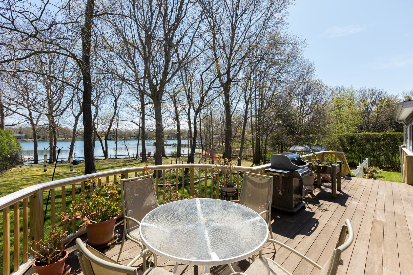  Wood deck off kitchen