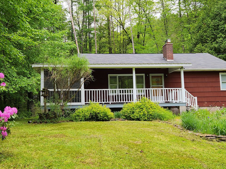 view approaching house