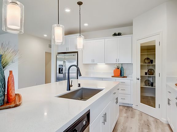 Kitchen with ample cabinet space