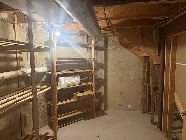 Additional storage space in basement