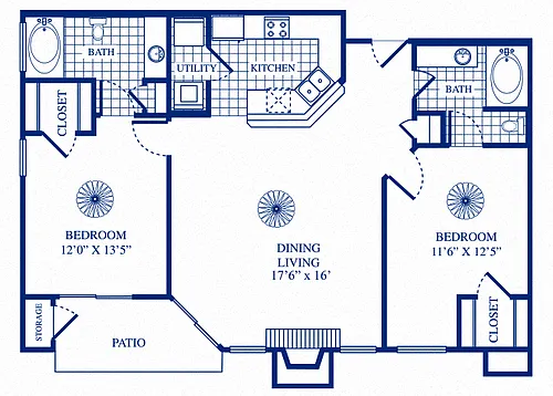 Floor plan B1 Income Restricted