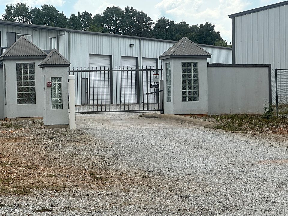 Above a secure (gated/fenced) storage 
facility with security cameras