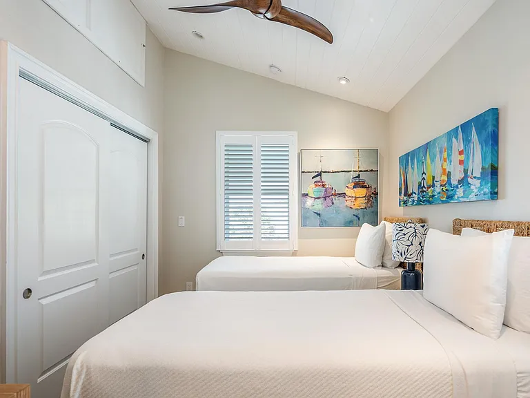 Two twin beds
