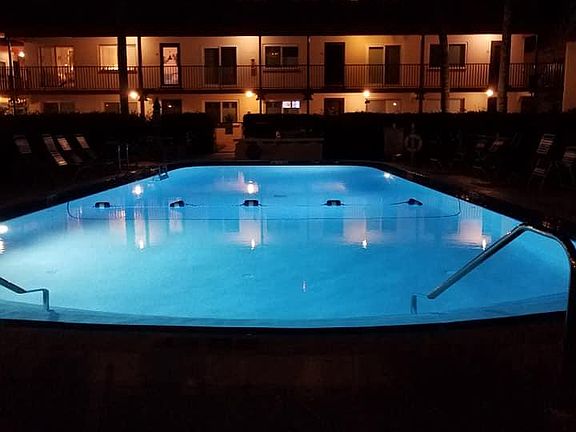 Pool at night