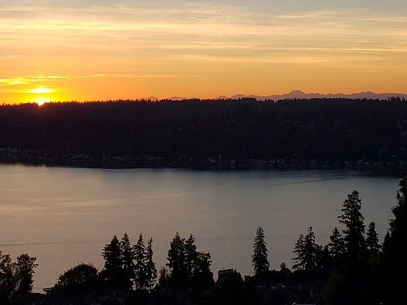 Amazing sunset mountain view