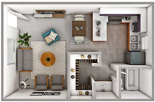 Floor plan Studio
