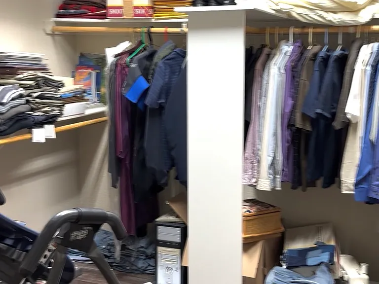 Large walk-in closet to the left as you enter the primary suite.