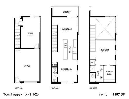 Floor plan Townhome Loft